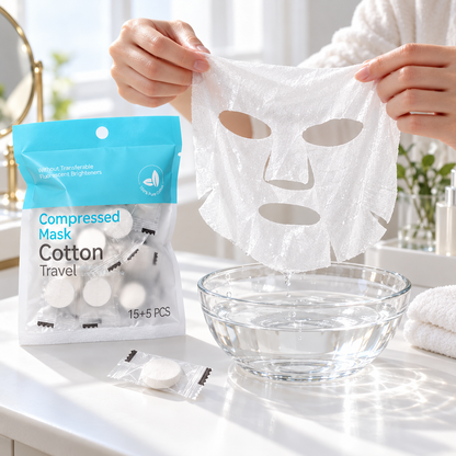 ☁️ Soft & Gentle | Disposable Cotton | Travel Compressed Mask