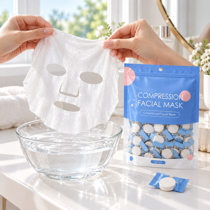 🧺Ultra Soft | Bulk Pack Cotton | Compression Facial Mask