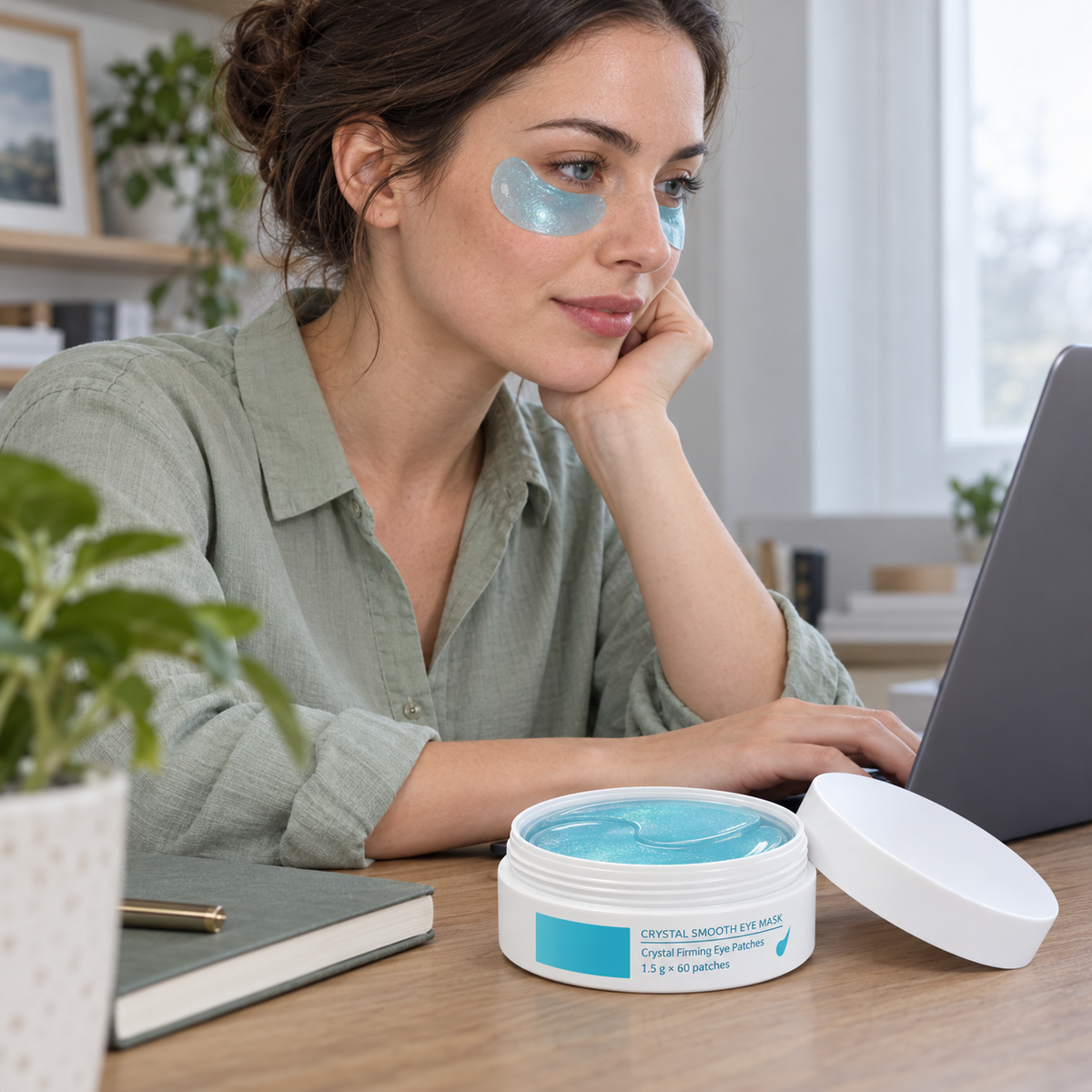 💎 Crystal Smooth | Cooling Firming Care | Crystal Eye Mask