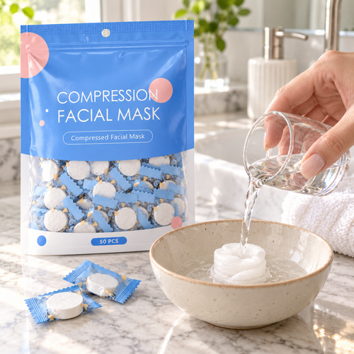 🧺Ultra Soft | Bulk Pack Cotton | Compression Facial Mask