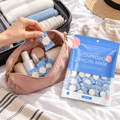 🧺Ultra Soft | Bulk Pack Cotton | Compression Facial Mask