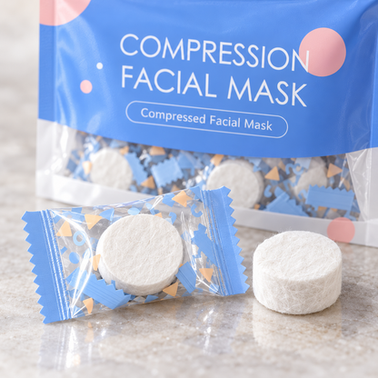 🧺Ultra Soft | Bulk Pack Cotton | Compression Facial Mask