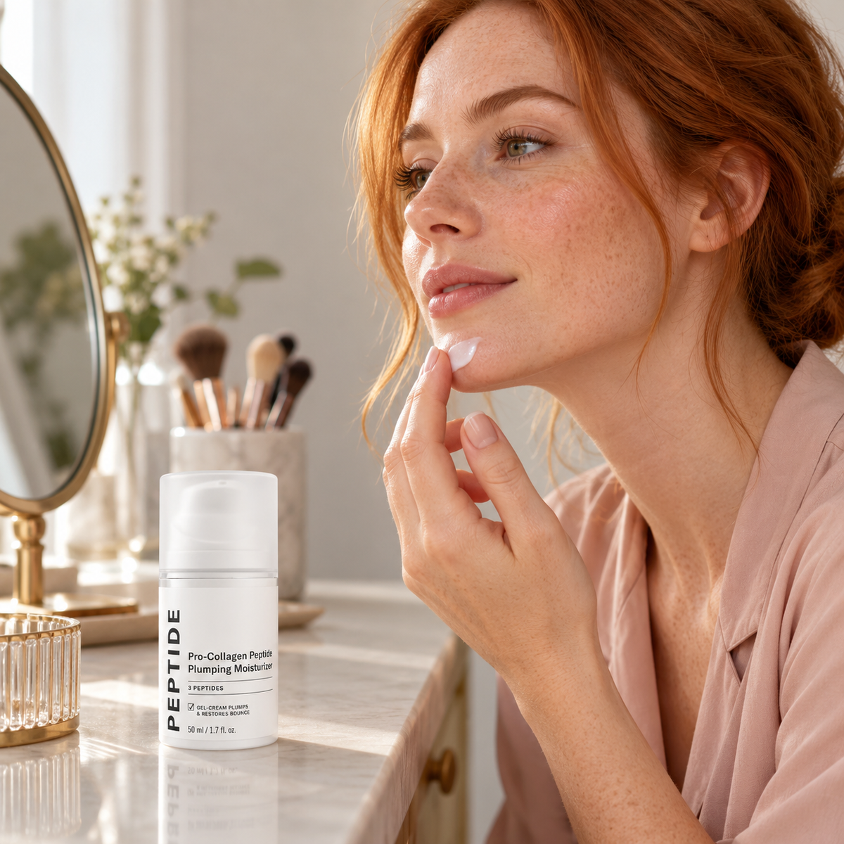 🤍 Skin-Firming | Peptide Collagen Support | Light Gel-Cream Moisturizer