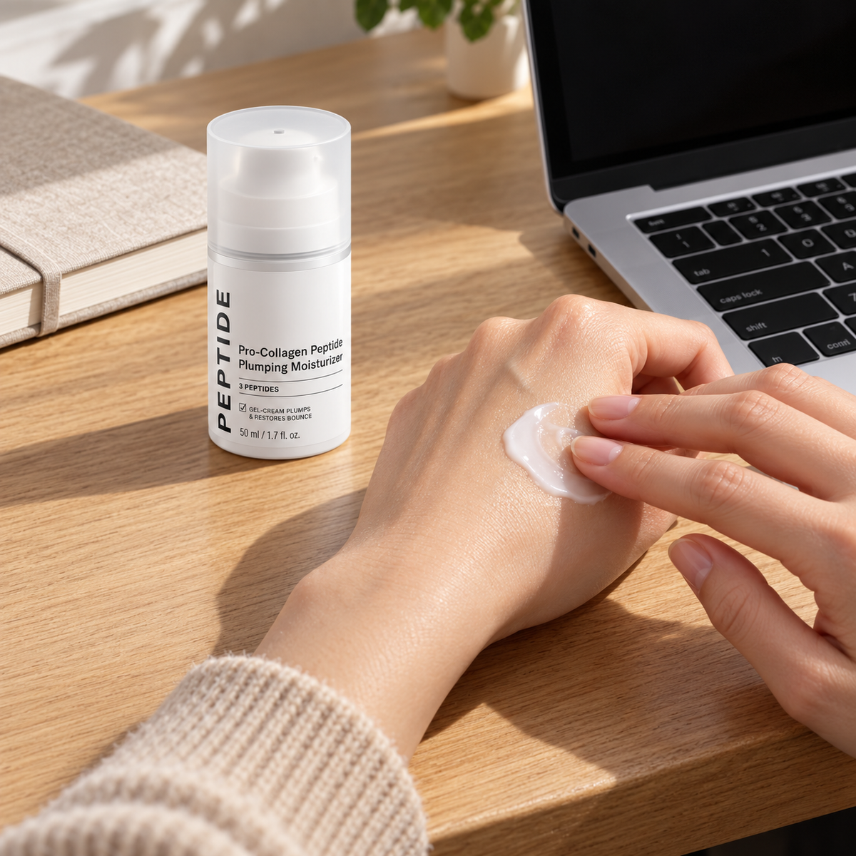 🤍 Skin-Firming | Peptide Collagen Support | Light Gel-Cream Moisturizer