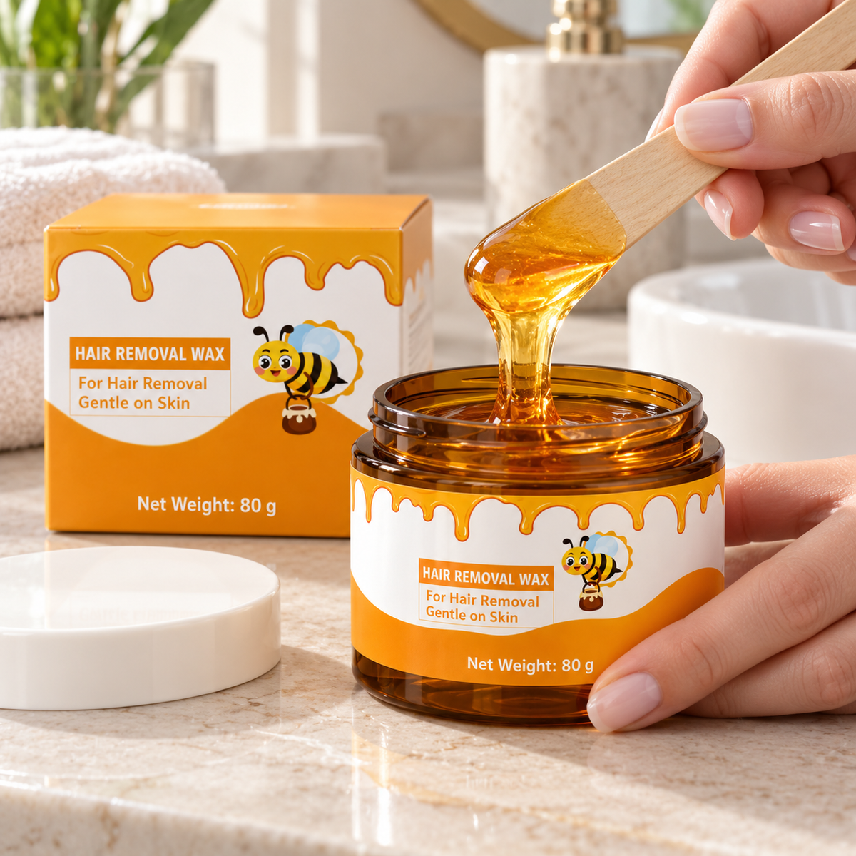 🐝 Deep Hair Remove | Nourishing Care | Honey Depilatory Wax
