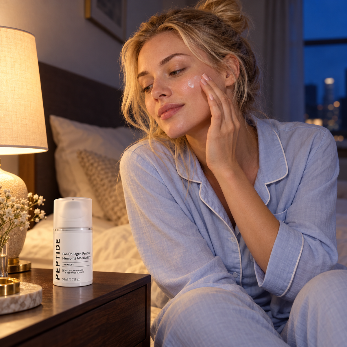 🤍 Skin-Firming | Peptide Collagen Support | Light Gel-Cream Moisturizer