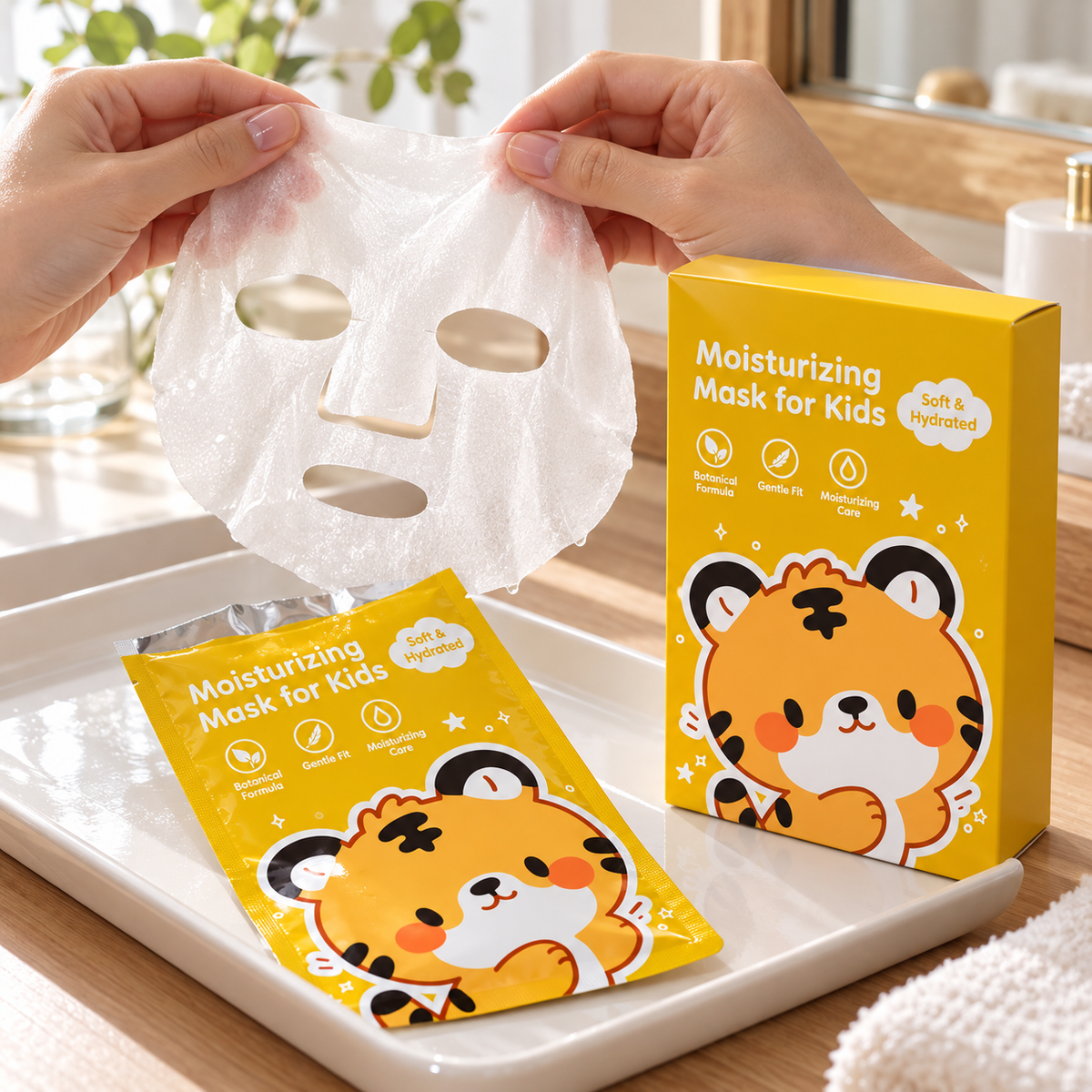 🌱 Kid-Friendly | Mild Hydrating Care | Children Moisturizing Mask