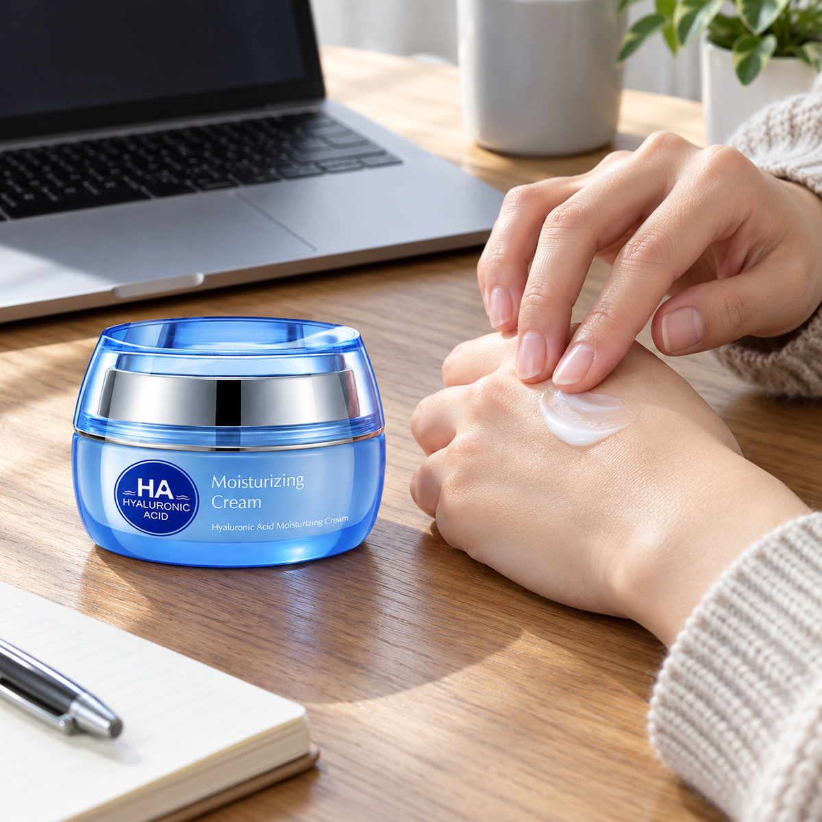 🌊 Skin-Plumping | Long-Lasting Hydration | HA Moisturizing Face Cream
