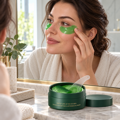 🍃 Dewy Soften | Marine Extract Blend | Hydrating Seaweed Eye Mask