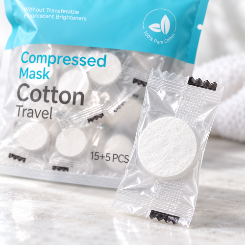 ☁️ Soft & Gentle | Disposable Cotton | Travel Compressed Mask