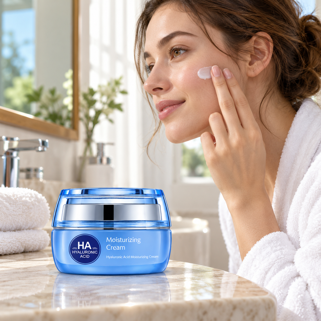 🌊 Skin-Plumping | Long-Lasting Hydration | HA Moisturizing Face Cream